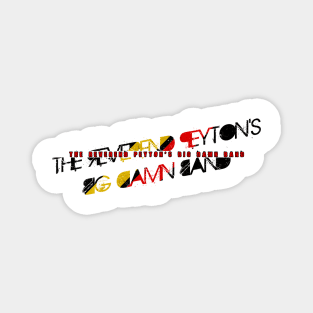 vintage typo The Reverend Peyton's Big Damn Band Magnet