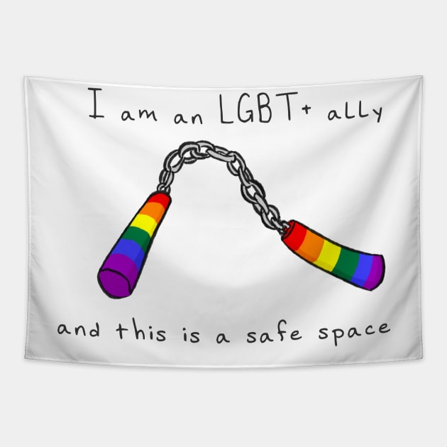 LGBT+ Ally! Tapestry by XanaNouille