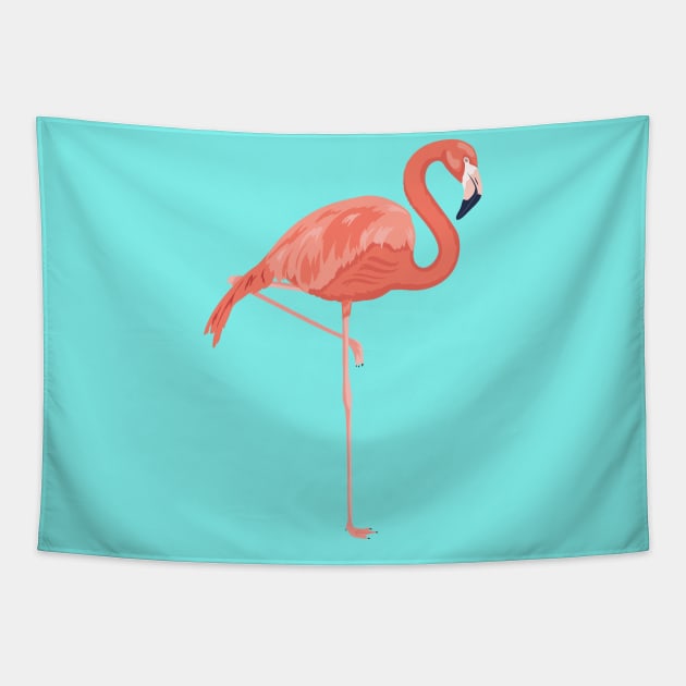 Flamingo Art Tapestry by SWON Design