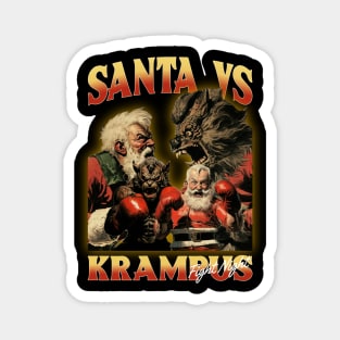 Santa Vs Krampus Magnet