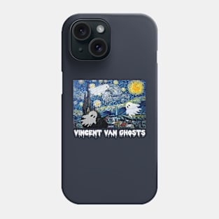 Vincent Van Ghosts Starry Night Van Gogh Halloween Pun Phone Case