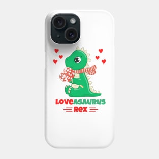 Loveasaurus Rex Valentine's Day dinosaur lovers Phone Case