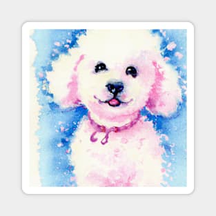 Bichon Frisé Watercolor Painting - Dog Lover Gifts Magnet