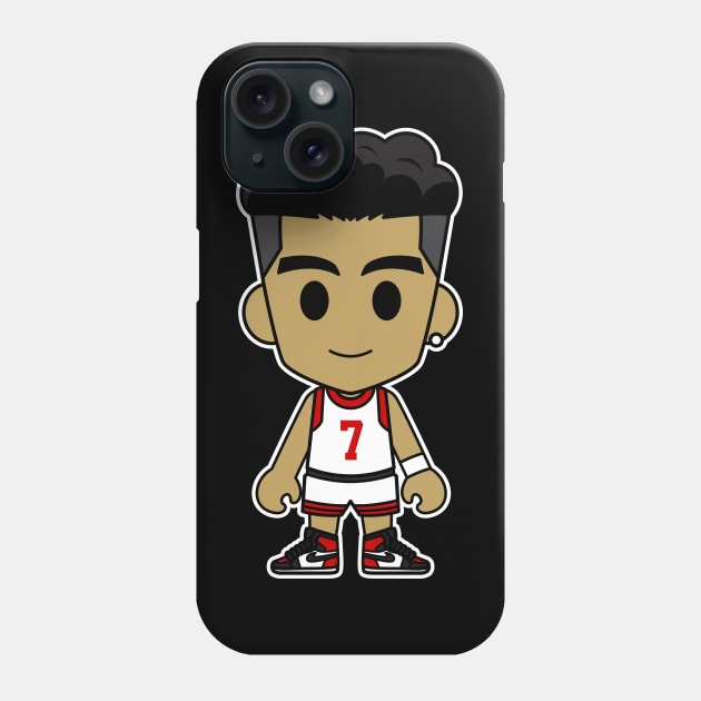 Ryota Miyagi White Jersey Phone Case by Chibi Pops