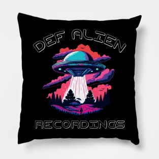 DEF ALIEN INVASION RETRO Logo 2 Pillow