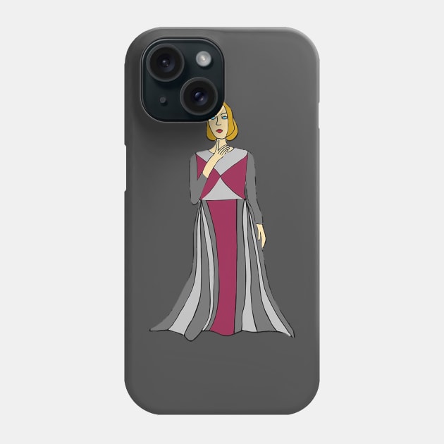 Empowered Woman - Evening Dress - Evening Moment Phone Case by drawkwardly