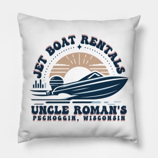 Jet Boat Rental // Uncle Roman Pillow