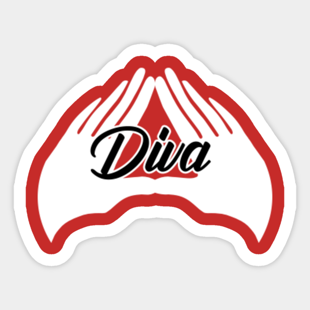 DIVA 2.0 - Delta Sigma Theta - Sticker | TeePublic UK