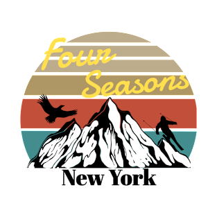 Four Seasons ski - New York T-Shirt