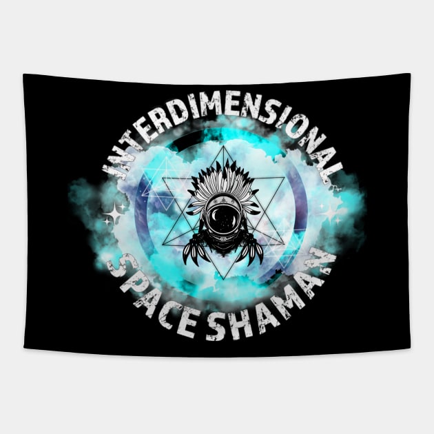 INTERDIMENSIONAL SPACE SHAMAN Tapestry by Tripnotic