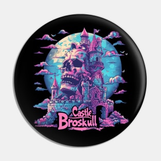 Castle Broskull Skull Castle Pin