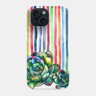 Rainbow Succulents Phone Case