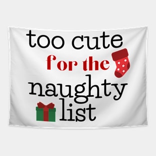 Too Cute for the Naughty List Tapestry