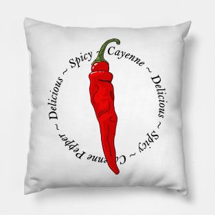 Cayenne Chili Pepper Pillow