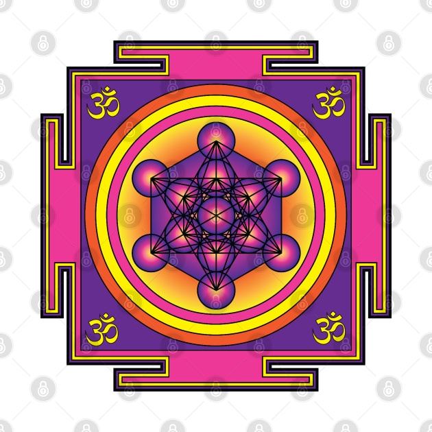 Metatron's Cube Mandala by GalacticMantra