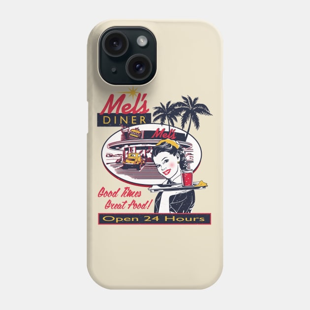 Vintage Mel's Diner Phone Case by Artizan