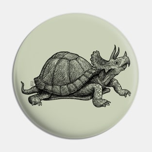 Triceraturtle Pin