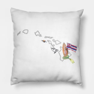 Hawaii Mermaid Pillow