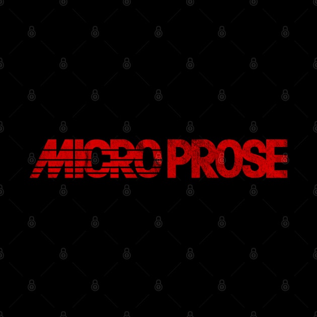 Retro Computer Games Microprose Logo Vintage by Meta Cortex