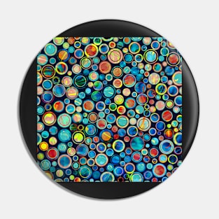 Dots on Painted Background Pin