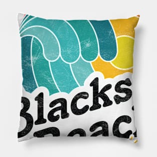 Blacks Beach California Surfing Surf Sunset Wave Pillow