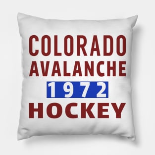 Colorado Avalanche Hockey 1972 Classic Pillow