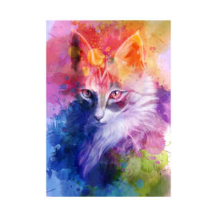 Colorful Cat T-Shirt