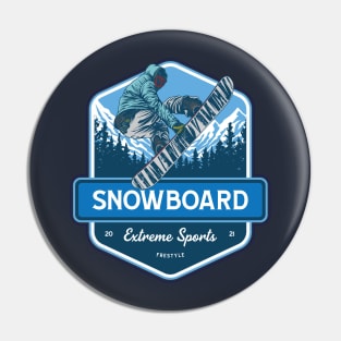 Snowboard Freestyle Pin