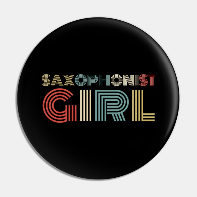 Saxophonist girl retro vintage design . Perfect present for mother dad friend him or her Pin by SerenityByAlex