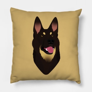 SimpliciTee - Black Bicolor German Shepherd Pillow