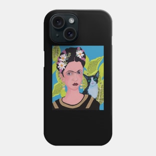 Frida with Tuxedo Cat Phone Case