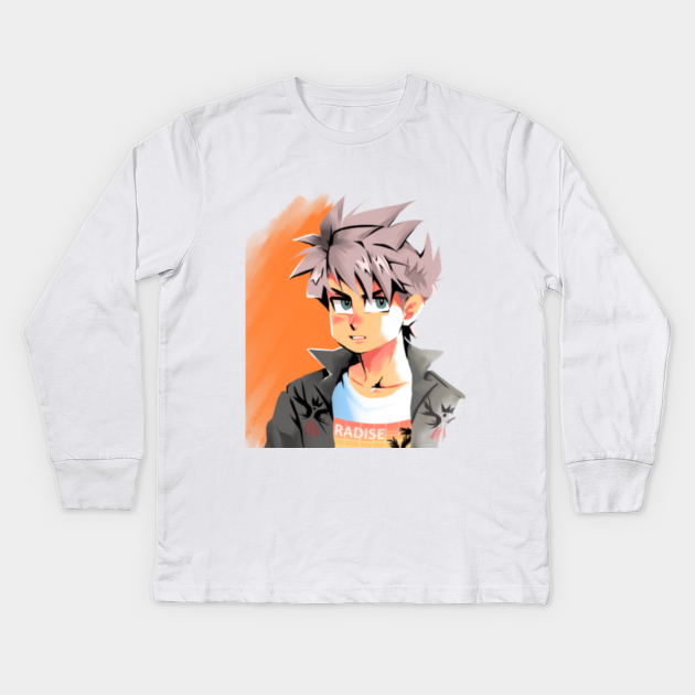 Anime Boy Anime Style Kids Long Sleeve T Shirt Teepublic