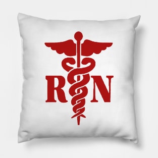 Registered Nurse R N Red Pillow