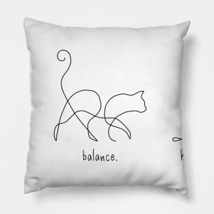 Katzen Yoga Mindfulness Pillow