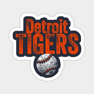 Tigers Baseball Weathered Magnet