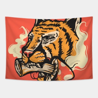 Tiger and Shroom Tapestry