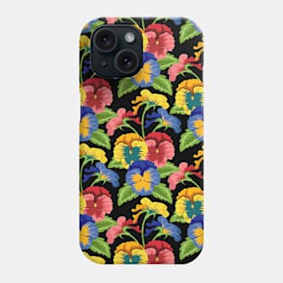 Pansy Flowers Pattern Phone Case