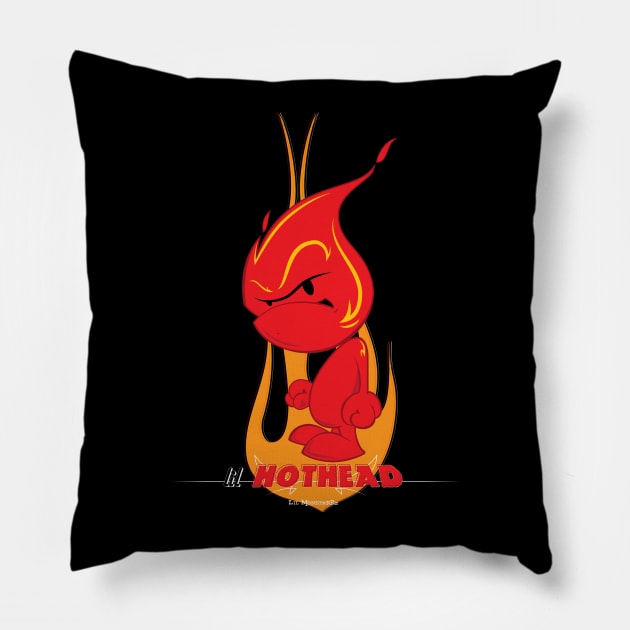 Lil Monstrrrs: Lil Hothead Pillow by scout1138