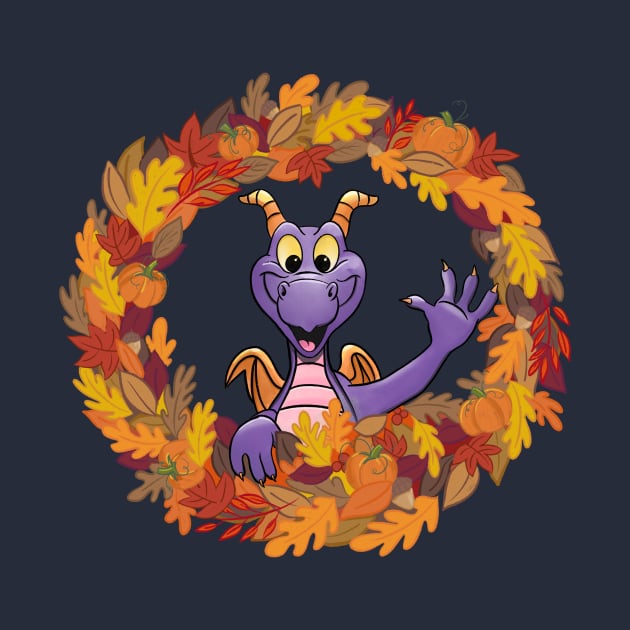 Fall Figment at Epcot by sketchcot