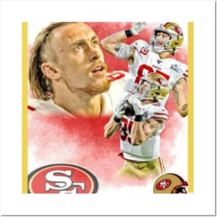 NFL San Francisco 49ers - George Kittle 20 Wall Poster, 14.725 x 22.375  Framed 