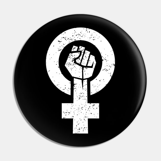feminist fist, women symbol, girl power, equality women's era (white) Pin by Daribo