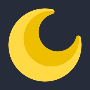 Golden Crescent Moon T-Shirt