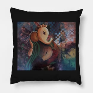 Abstract Ganesh Pillow