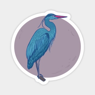 Blue heron Magnet