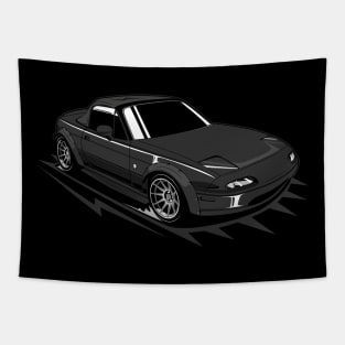 Black miata classic Tapestry