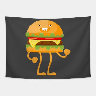 Burger monster. Tapestry