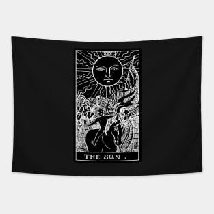 XIX. The Sun Tarot Card | Obsidian and Pearl Tapestry