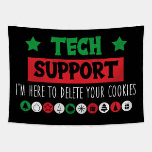 Funny Christmas Quote Cookies Tapestry