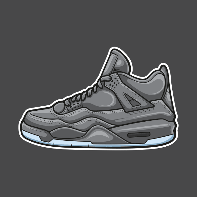 AJ 4 Retro KAWS Grey Sneaker by milatees