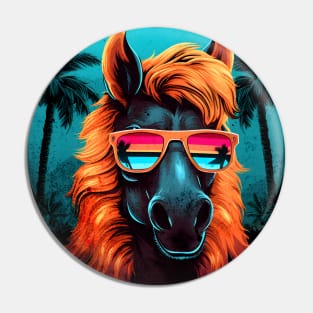 Retro Wave Shetland Pony Horse Pin